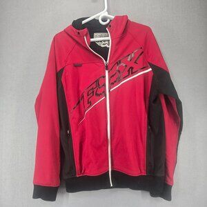 Fox Tech FX-Bionic Series 2000 mm Hooded Men's Jacket, Red/Blk, Motocross, LG